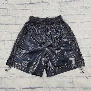 We11Done Shorts MENS SIZE S Black Metallic Lined Elastic Waist Streetwear